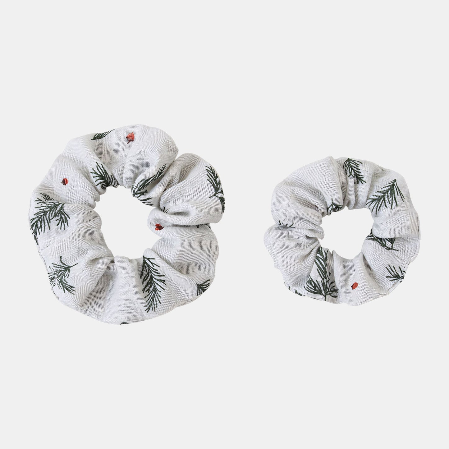 Mother & Daughter Matching Hair Scrunchies, Pine Trees - Bambisserie