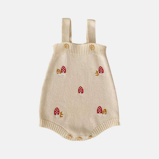 Mushroom Fable Cotton Knit Romper (3m-3yrs)