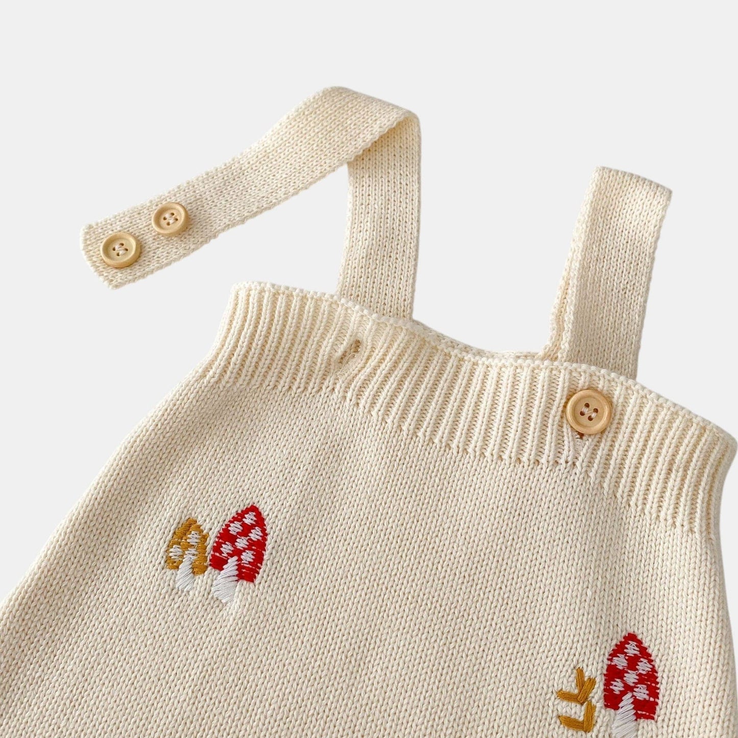 Mushroom Fable Cotton Knit Romper (3m-3yrs)