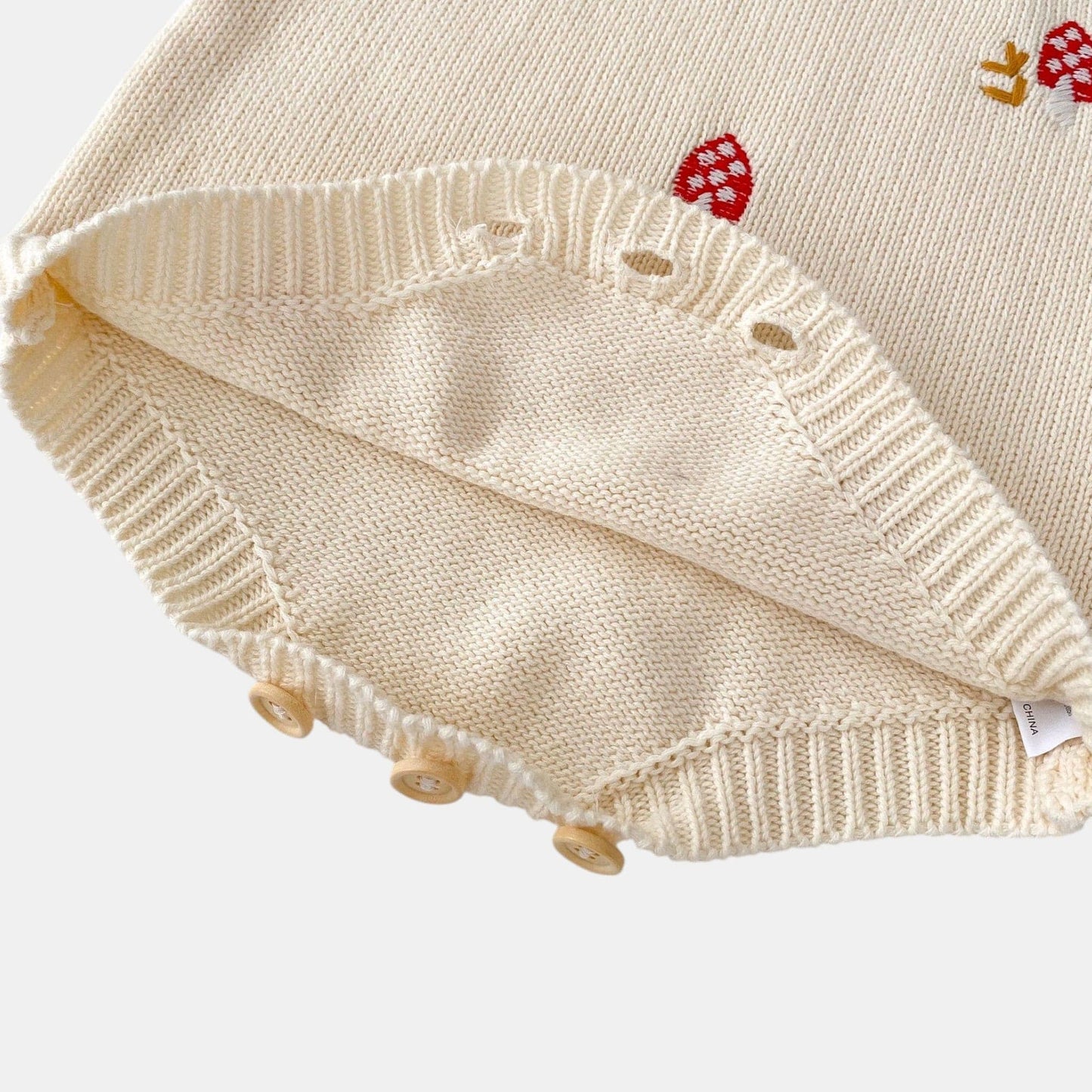 Mushroom Fable Cotton Knit Romper (3m-3yrs)