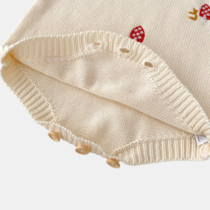 Mushroom Fable Cotton Knit Romper (3m-3yrs)