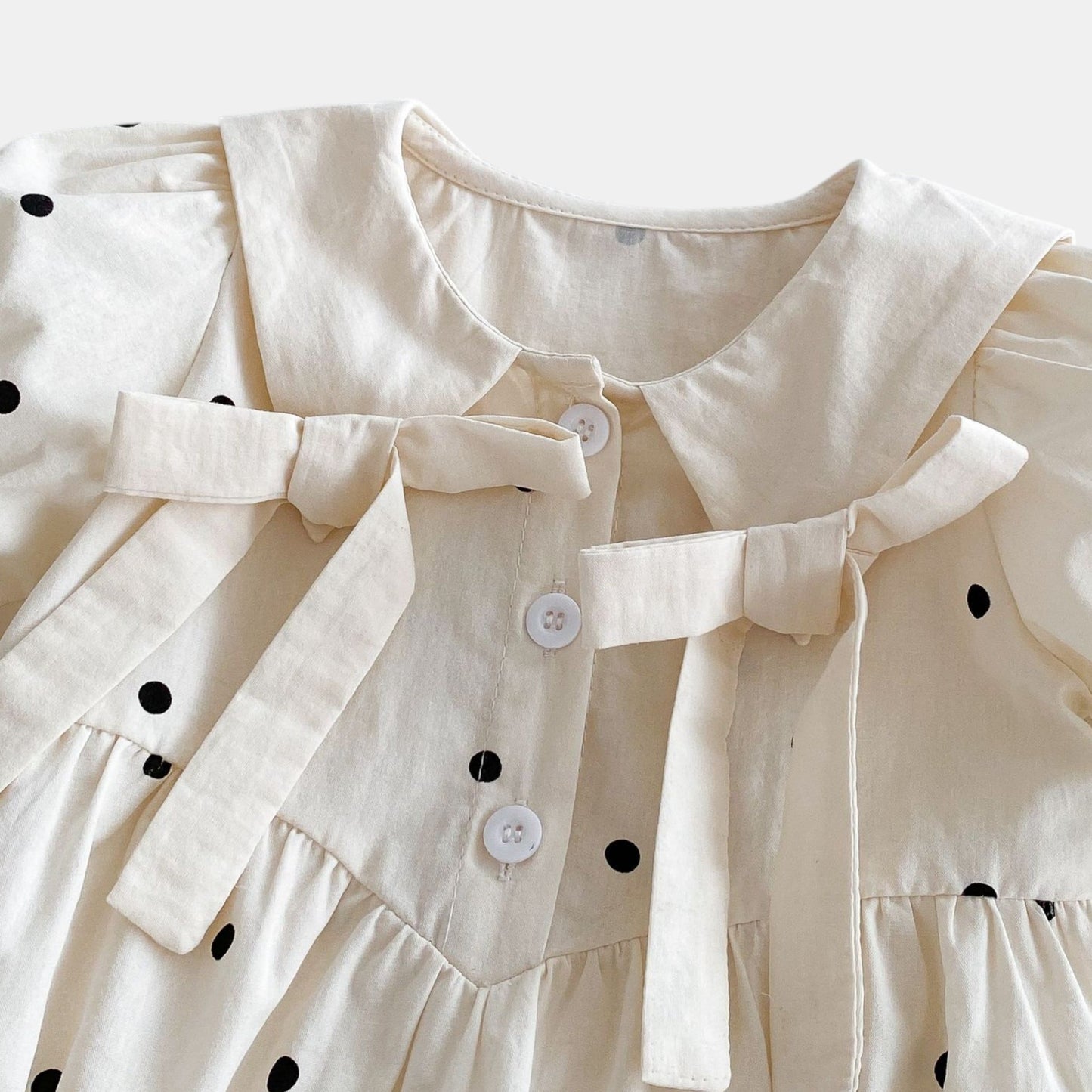 Nina Polka Dot Cotton Romper Set (3m-3yrs)