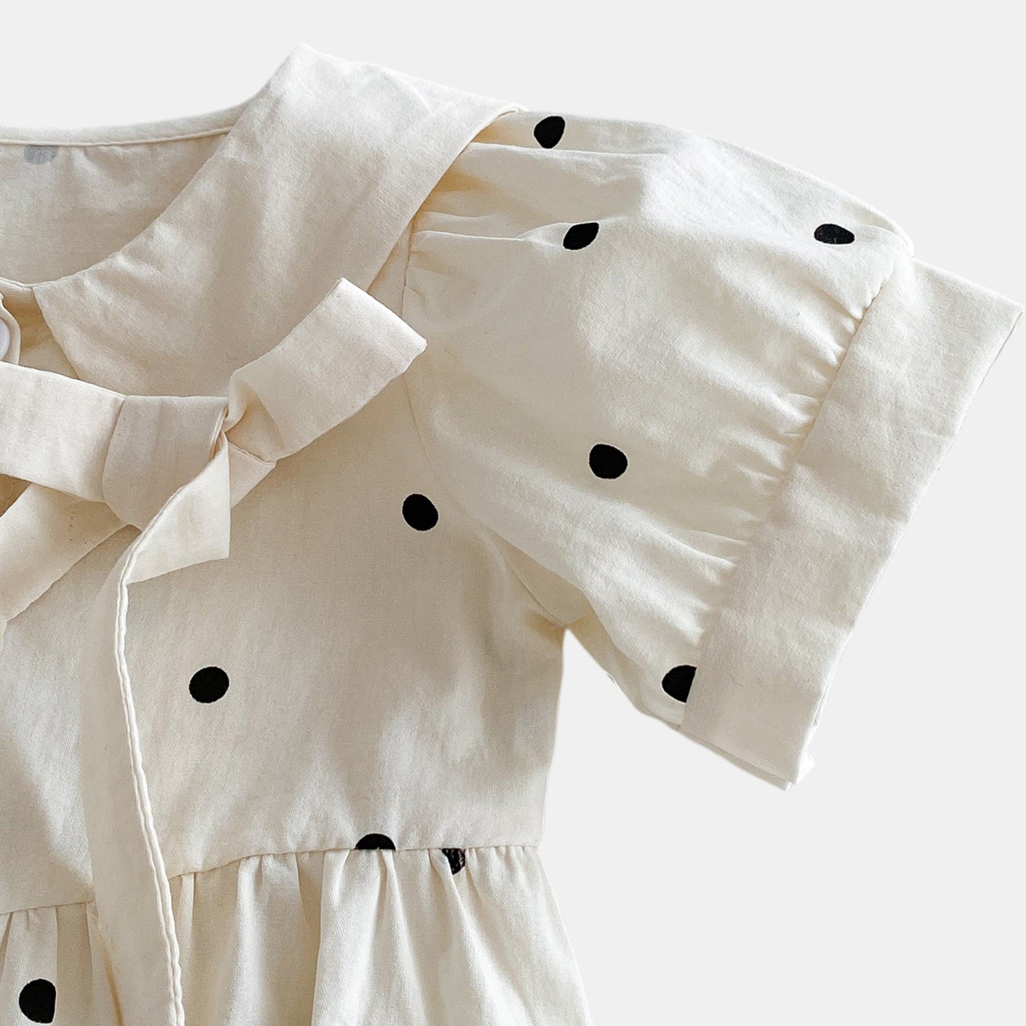Nina Polka Dot Cotton Romper Set (3m-3yrs)