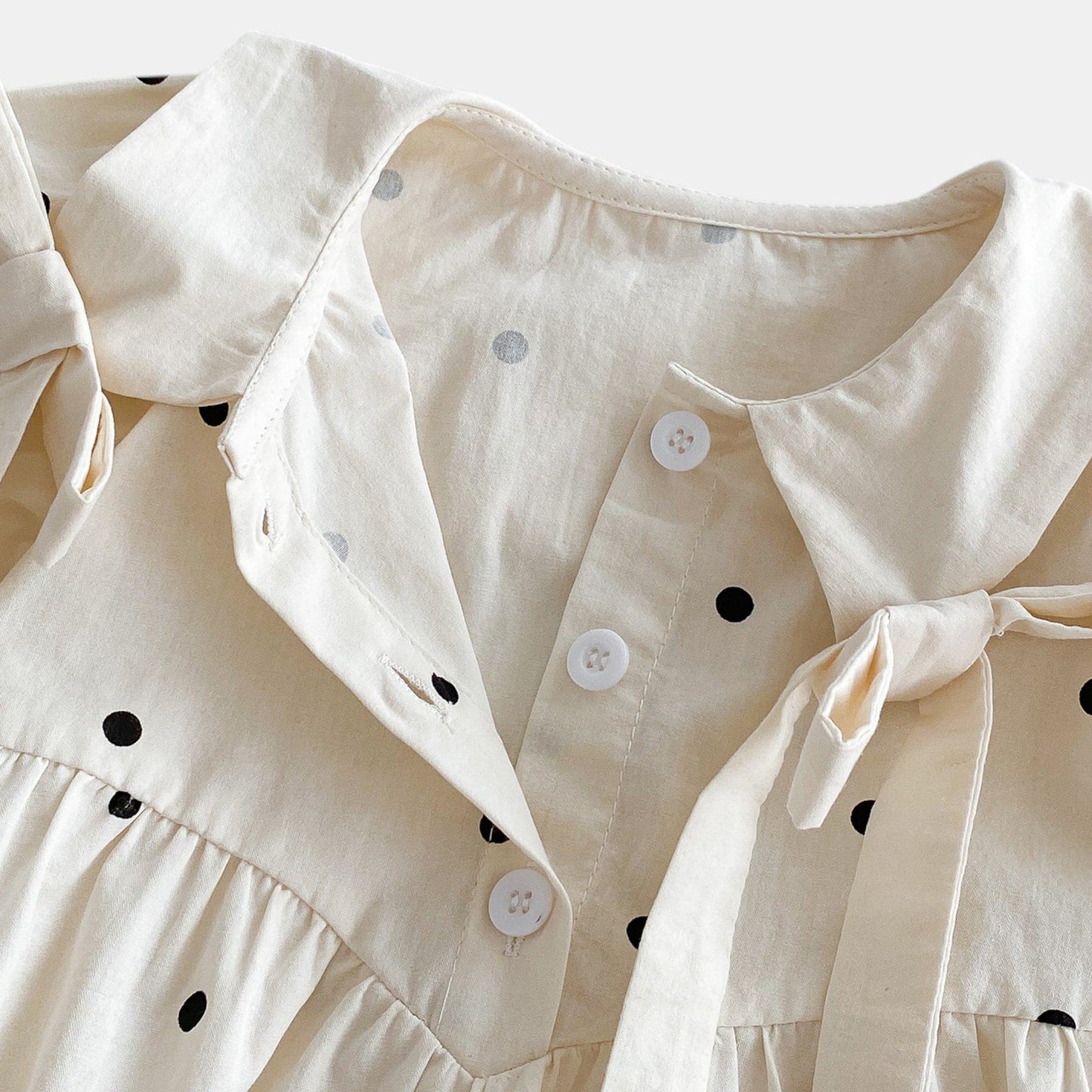 Nina Polka Dot Cotton Romper Set (3m-3yrs)