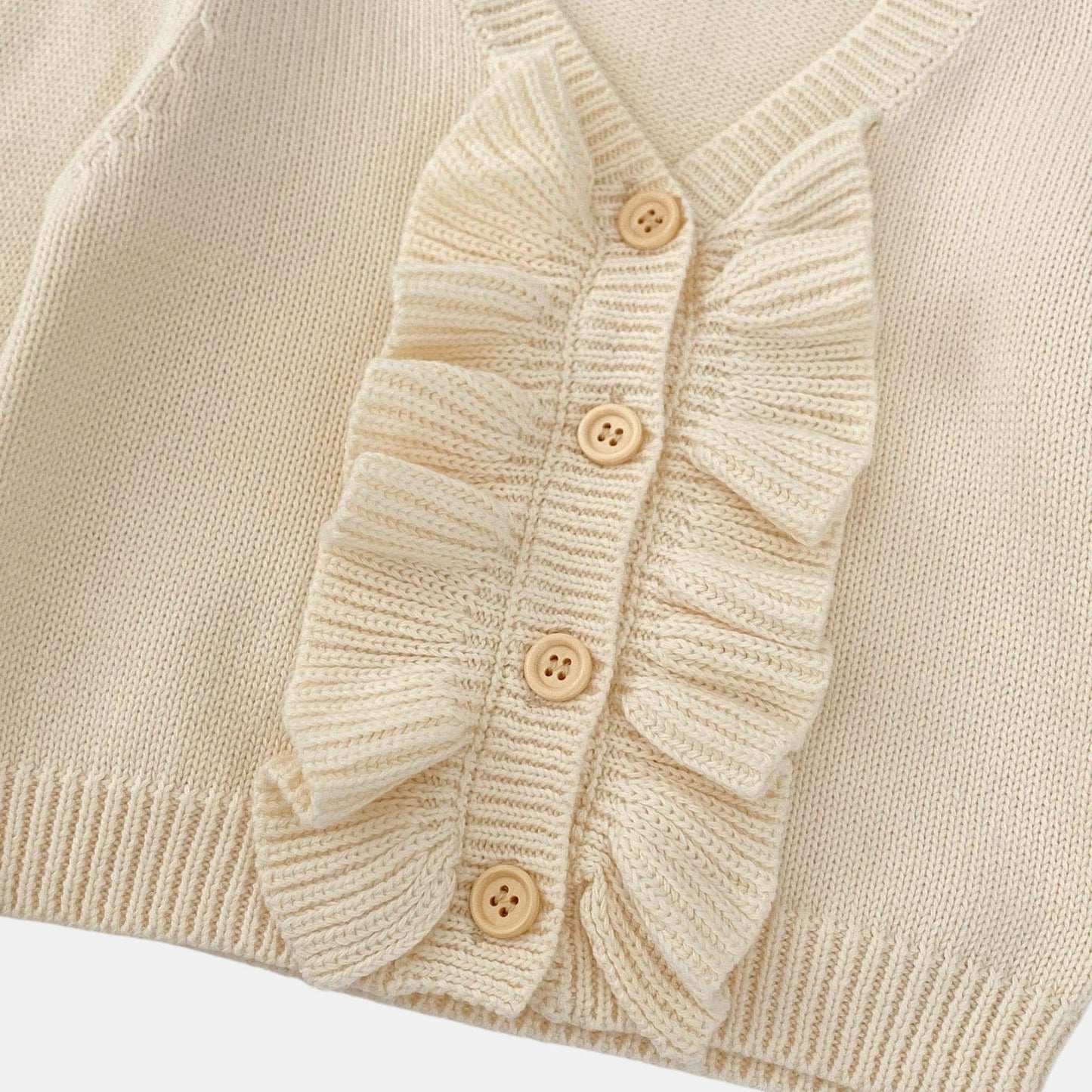 Orla Ruffle Cotton Knit Cardigan (3m-3yrs)