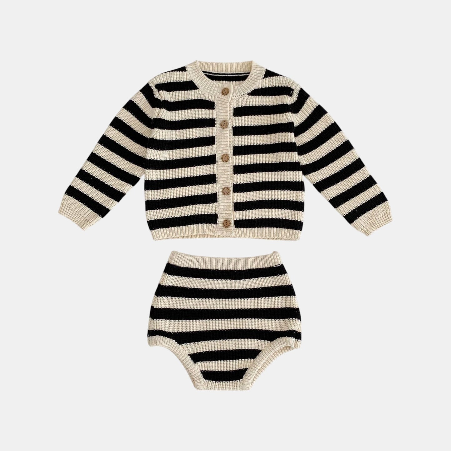 Paris Stripe Cotton Knit Set (3m-3yrs)