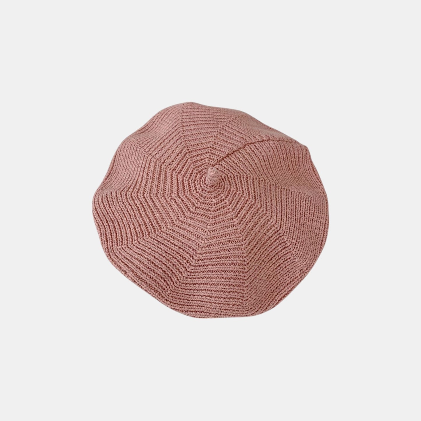 Petit Painter Cotton Knit Beret, Pink (3m-3yrs)