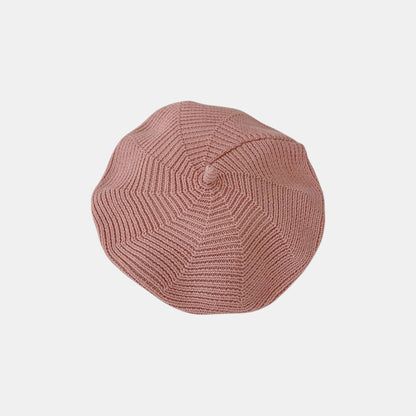 Petit Painter Cotton Knit Beret, Pink (3m-3yrs)