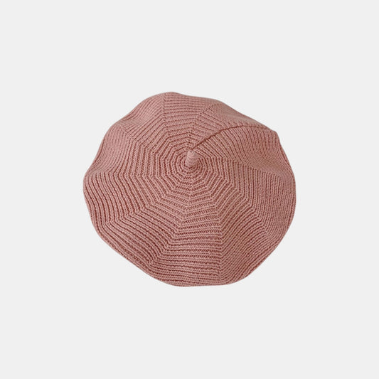 Petit Painter Cotton Knit Beret, Pink (3m-3yrs)