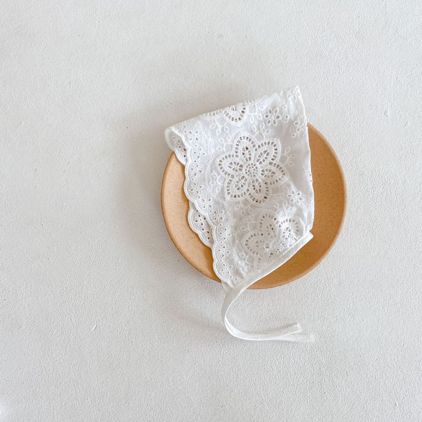 Rapeseed Floral Lace Baby Bonnet (0m-3yrs)