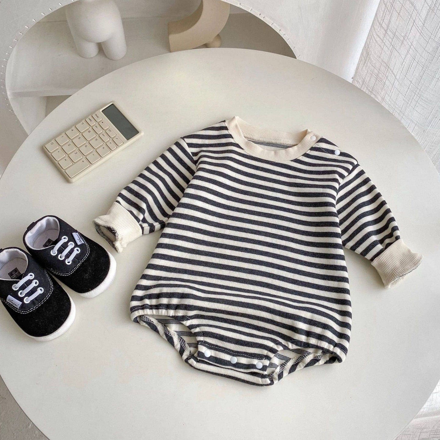 Remi Classic Stripe Cotton Bodysuit (3m-3yrs)