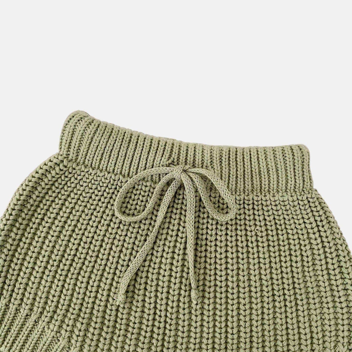 Rene Stripe Knit Set - Cream/Sage (6m-3yrs)