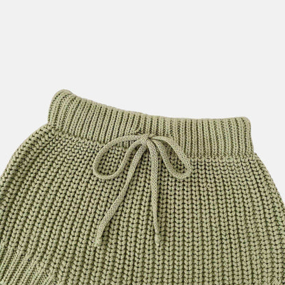 Rene Stripe Knit Set - Cream/Sage (6m-3yrs)