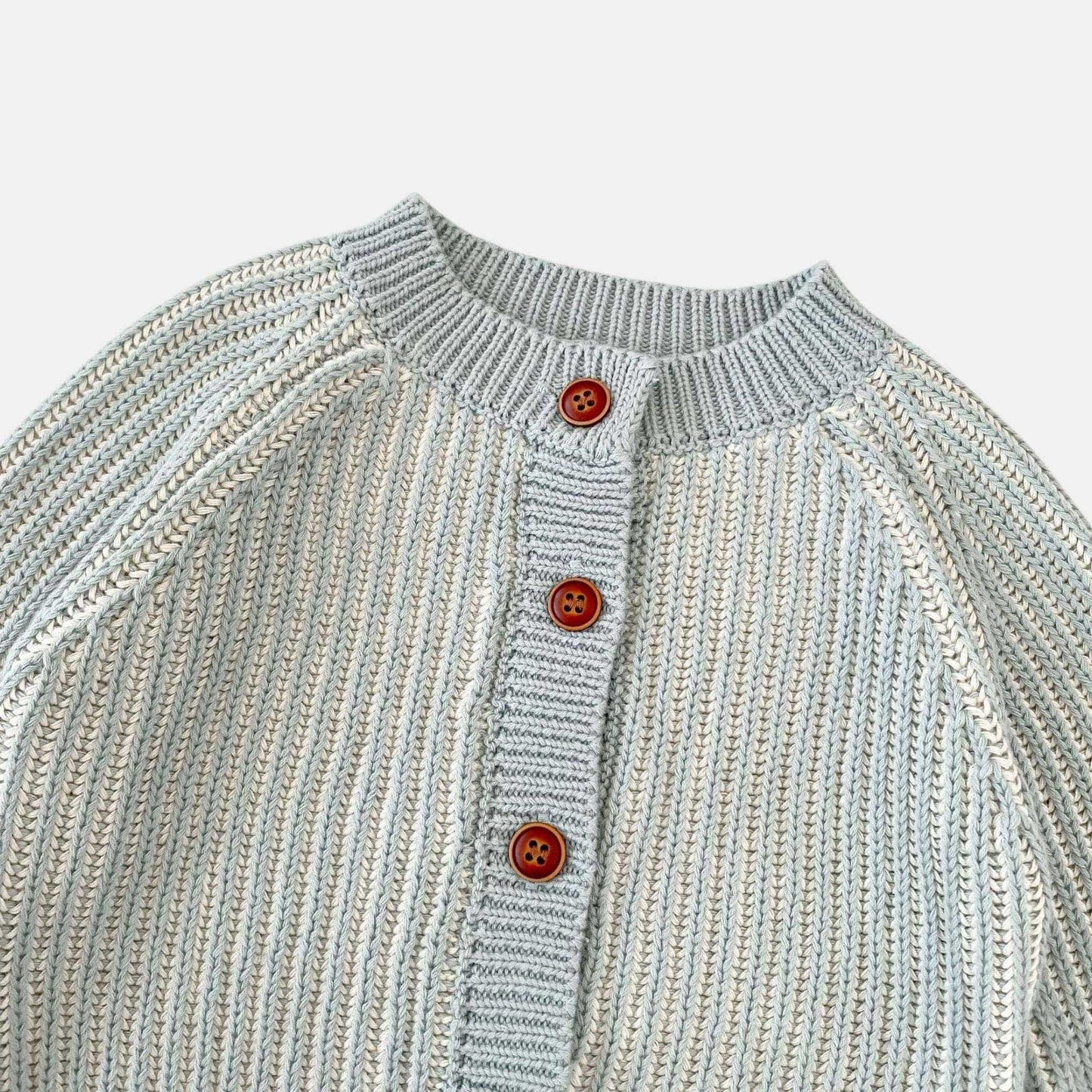 River Rib Knit Cardigan - Lake Blue (3m-3yrs)