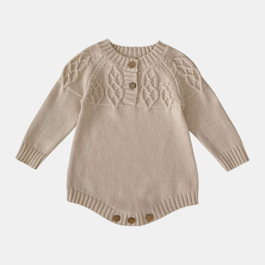 Rowan Jacquard Cotton Knit Romper (3m-24m)