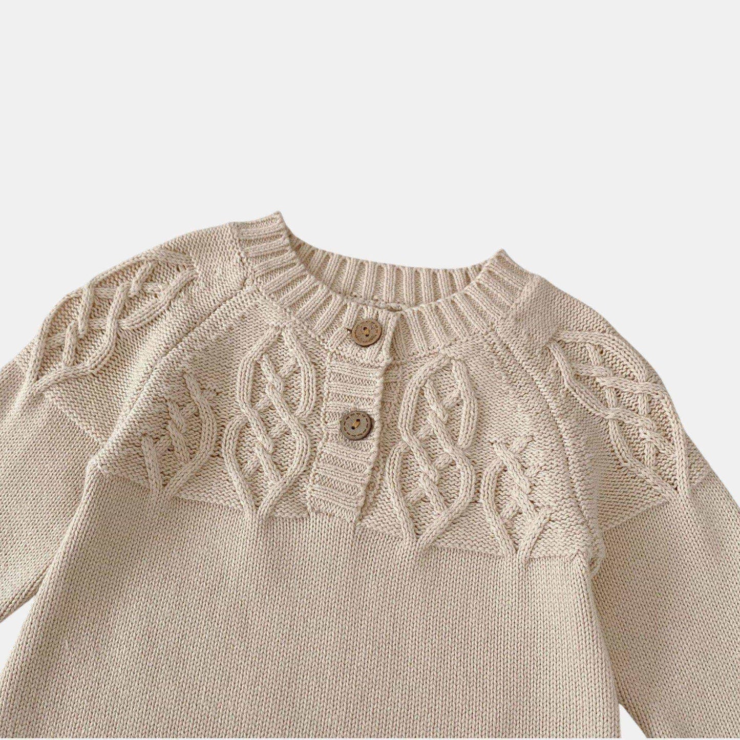 Rowan Jacquard Cotton Knit Romper (3m-24m)