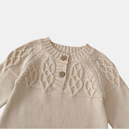 Rowan Jacquard Cotton Knit Romper (3m-24m)