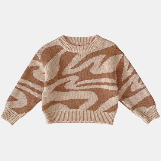 Savanna Wild Cotton Knit Sweater (3m-3yrs)