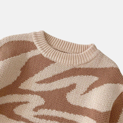 Savanna Wild Cotton Knit Sweater (3m-3yrs)