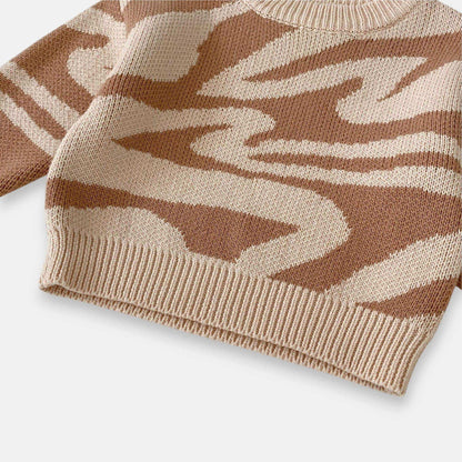 Savanna Wild Cotton Knit Sweater (3m-3yrs)
