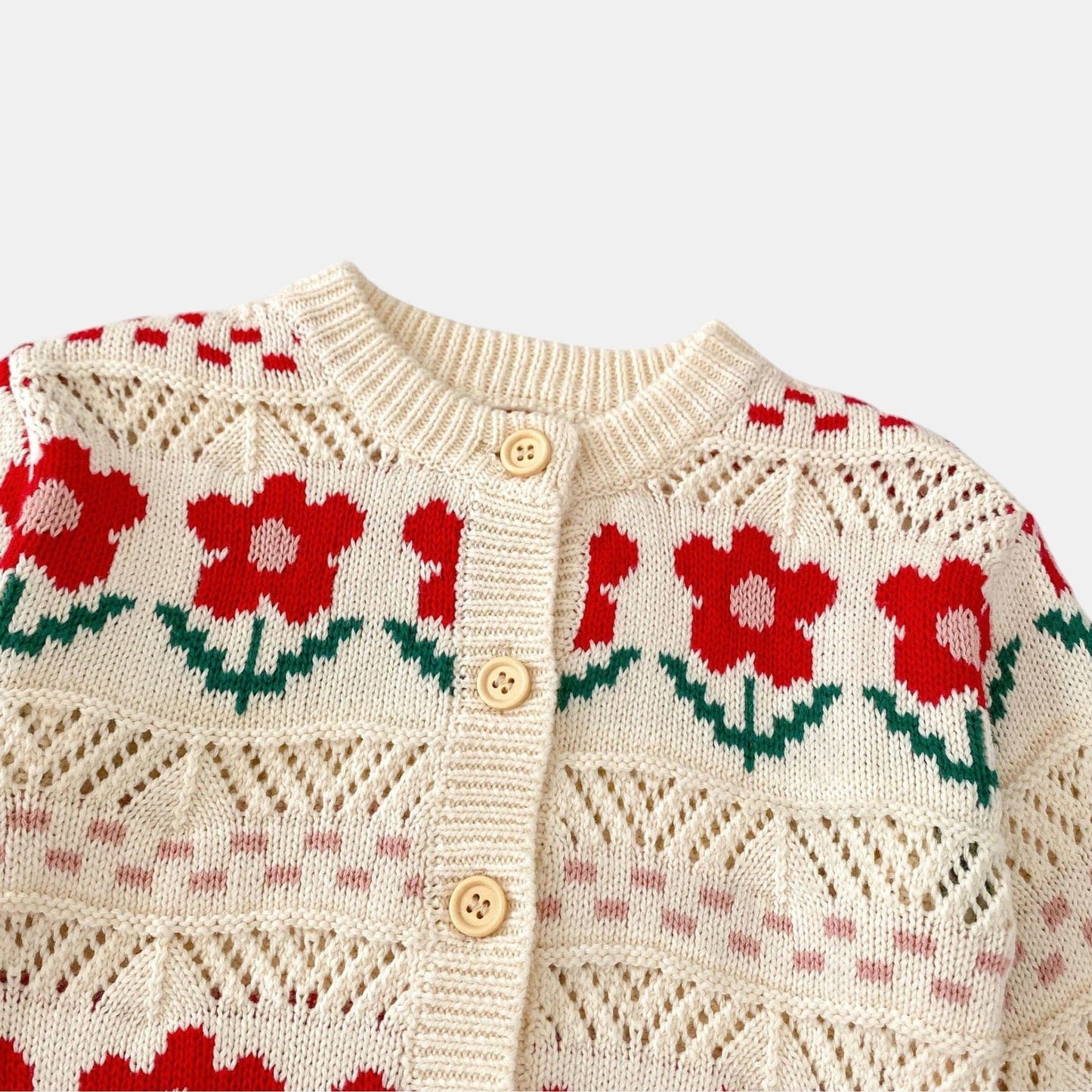 Scarlet Garden Cotton Knit Cardigan (3m-3yrs)