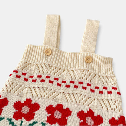 Scarlet Garden Cotton Knit Romper (3m-3yrs)