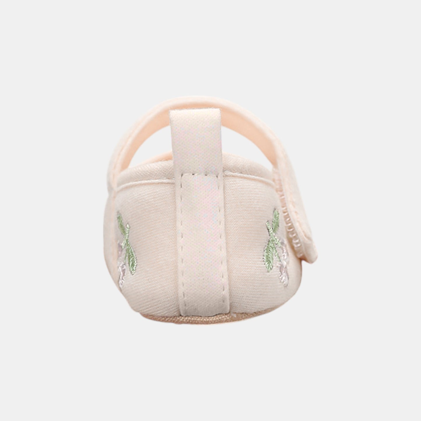 Secret Garden Embroidered Baby Shoes, Beige (11-13cm)