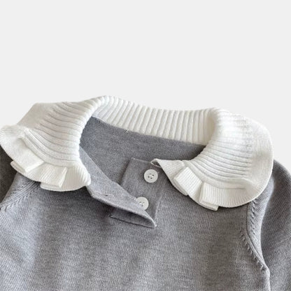 Sera Pleat Knit Dress - Grey (6m-4yrs)