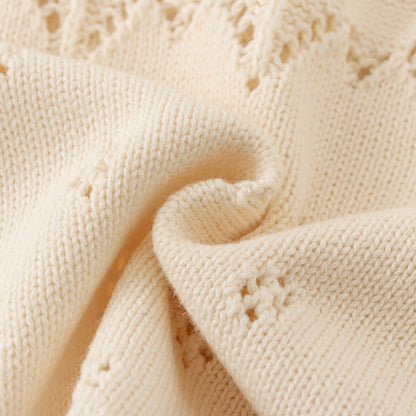 Seren Cream Cotton Knit Cardigan (3m-3yrs)