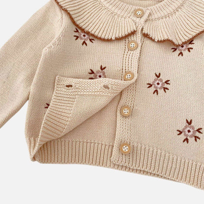 Sienna Floral Cotton Knit Cardigan (3m-3yrs)
