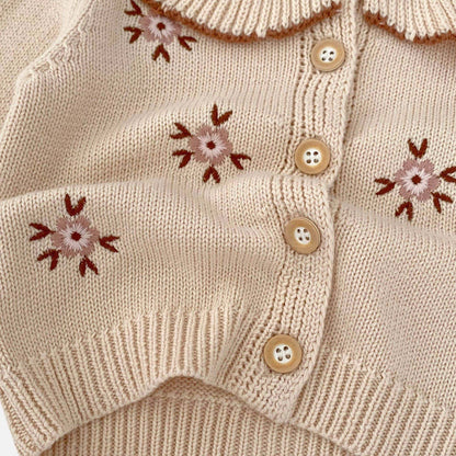 Sienna Floral Cotton Knit Cardigan (3m-3yrs)