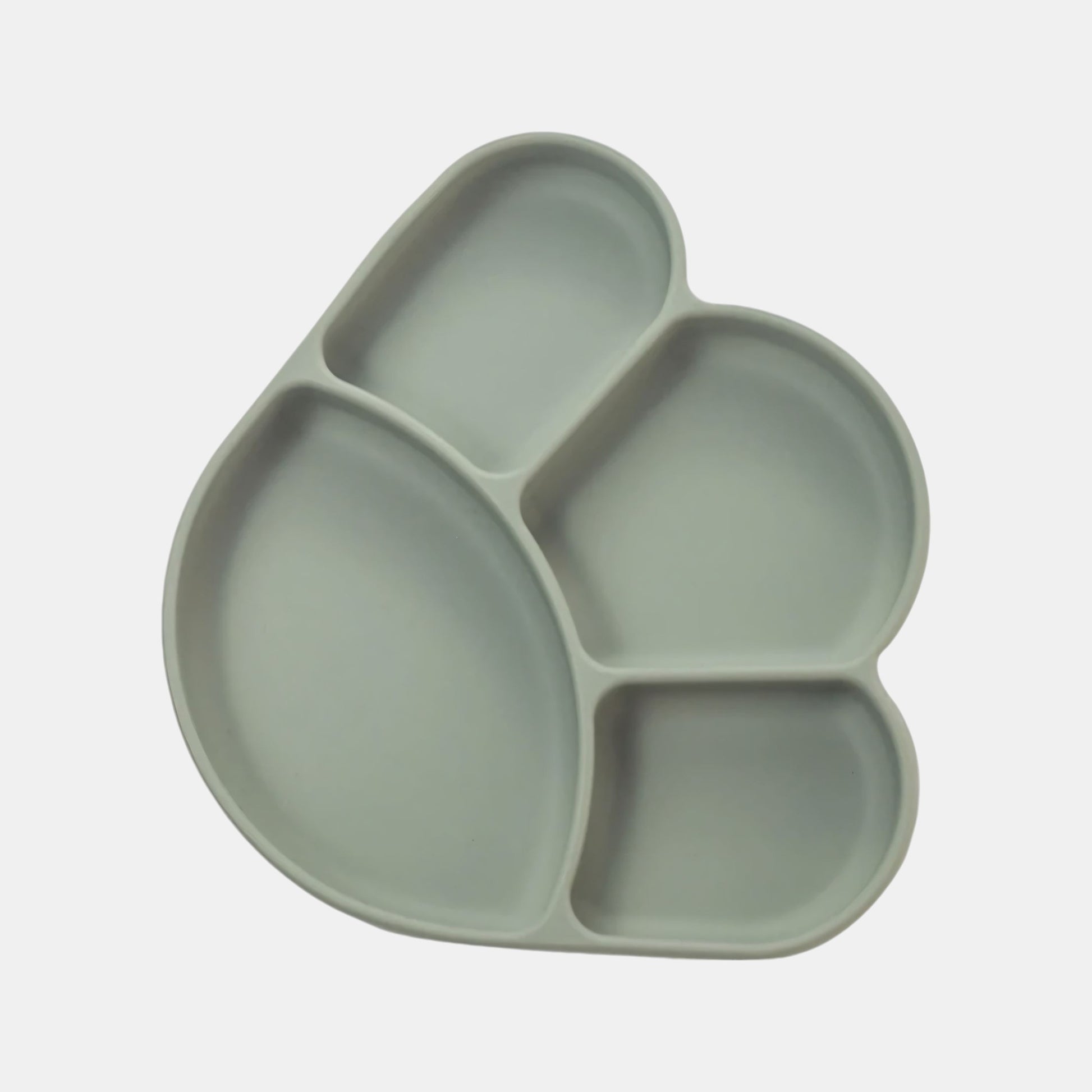 Silicone Paw Suction Plate, Avocado - Top View - Bambisserie
