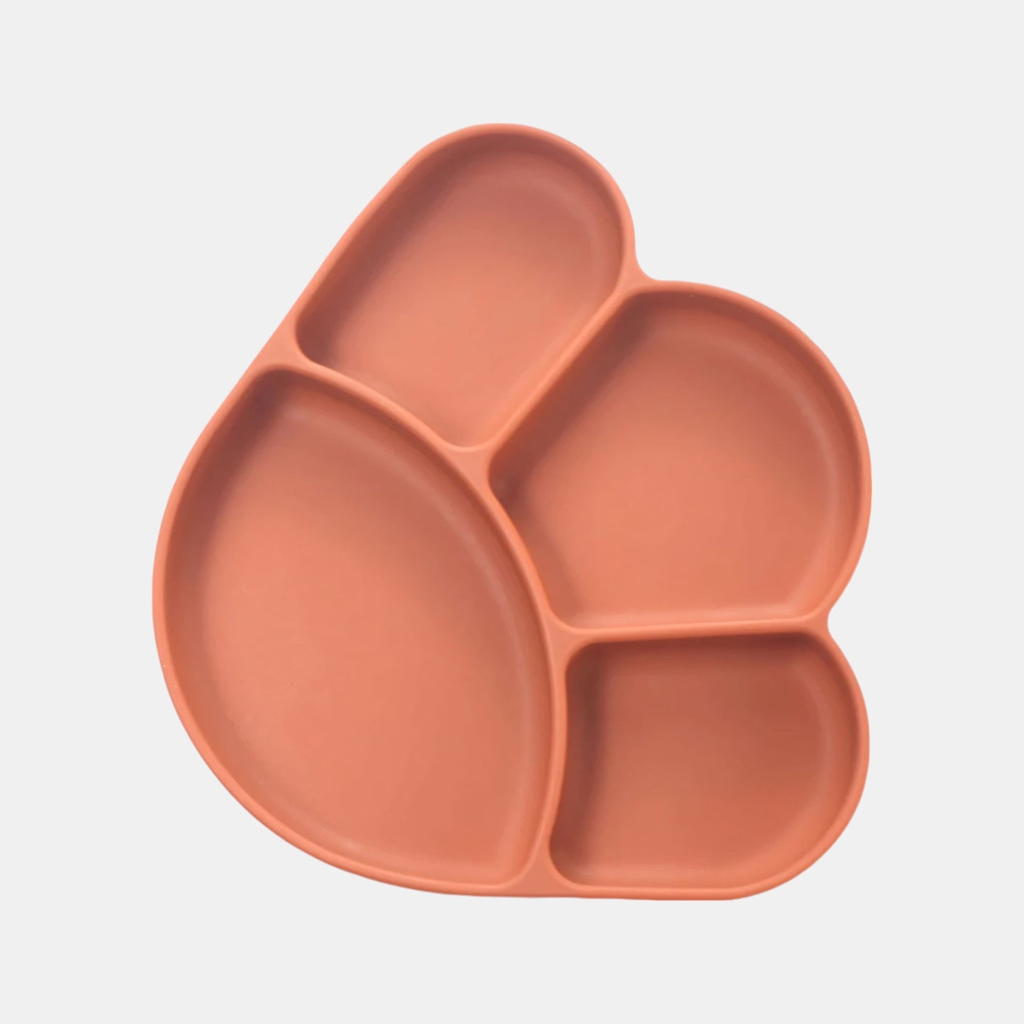 Silicone Paw Suction Plate, Caramel - Top View - Bambisserie