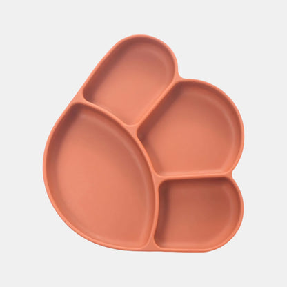 Silicone Paw Suction Plate, Caramel - Top View - Bambisserie