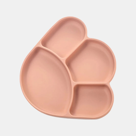 Silicone Paw Suction Plate, Carrot - Top View - Bambisserie