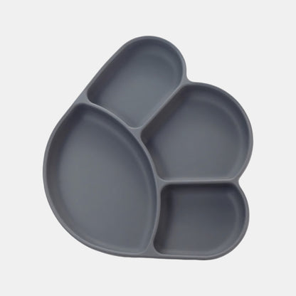 Silicone Paw Suction Plate, Ink - Top View - Bambisserie