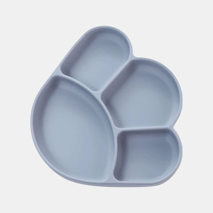 Silicone Paw Suction Plate, Pebble - Top View - Bambisserie