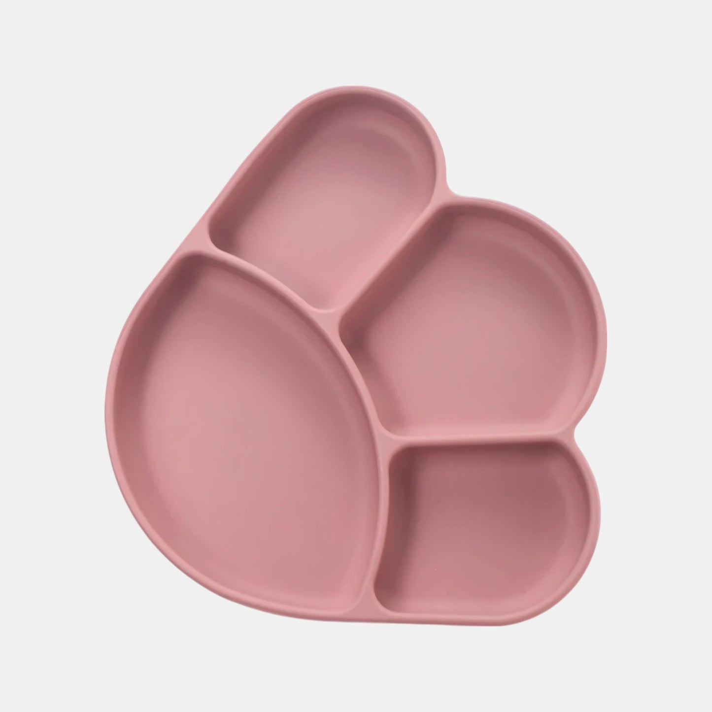 Silicone Paw Suction Plate, Rose - Top View - Bambisserie