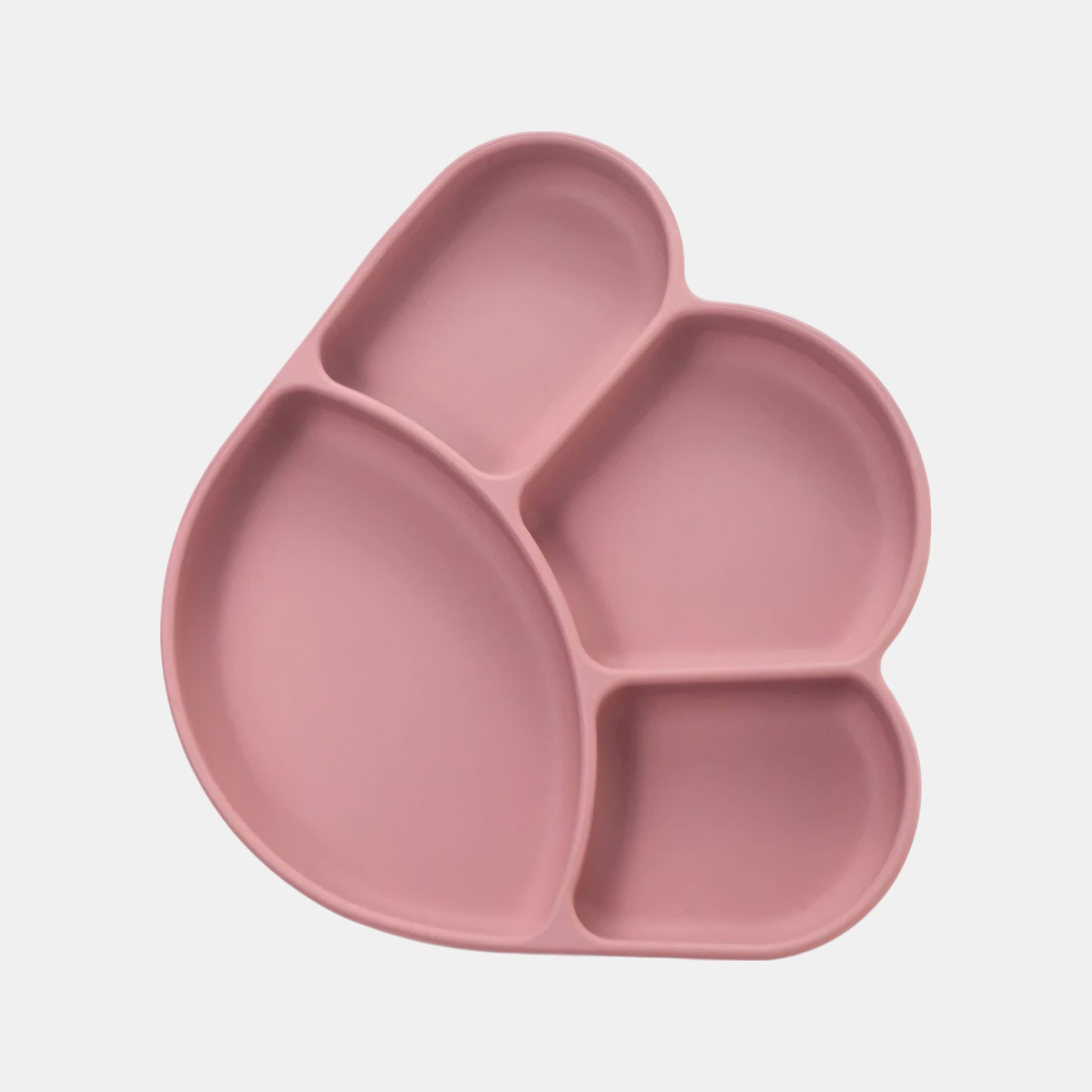 Silicone Paw Suction Plate, Rose - Top View - Bambisserie