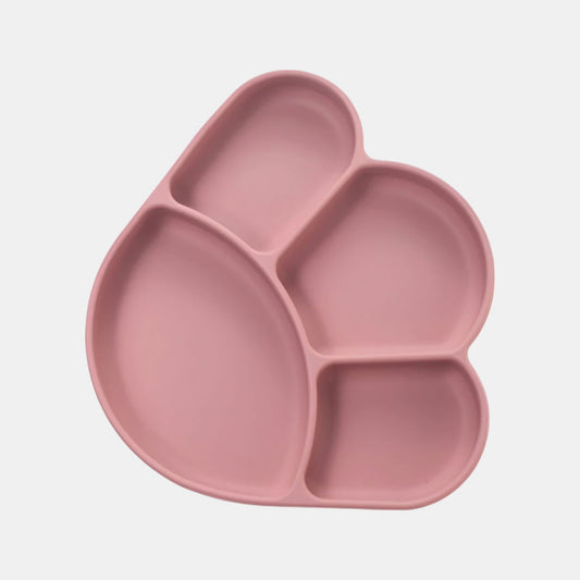 Silicone Paw Suction Plate, Rose - Top View - Bambisserie