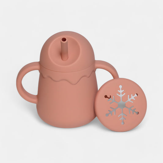 Sip & Snack Silicone Training Cup, Carrot - Bambisserie