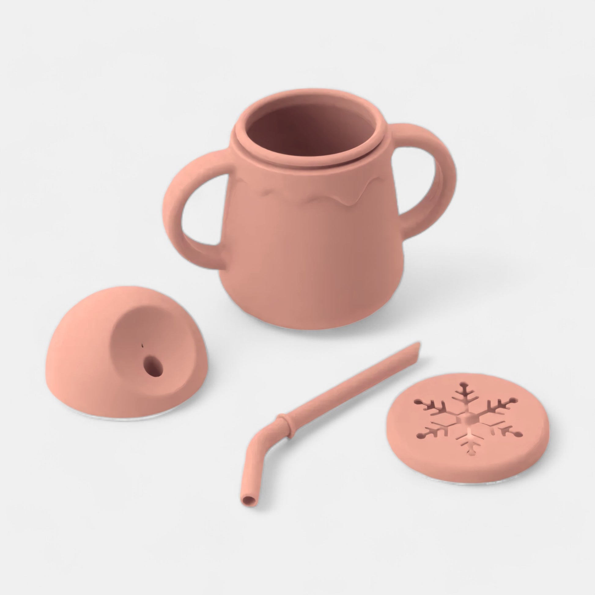 Sip & Snack Silicone Training Cup, Carrot - Open Cup - Bambisserie