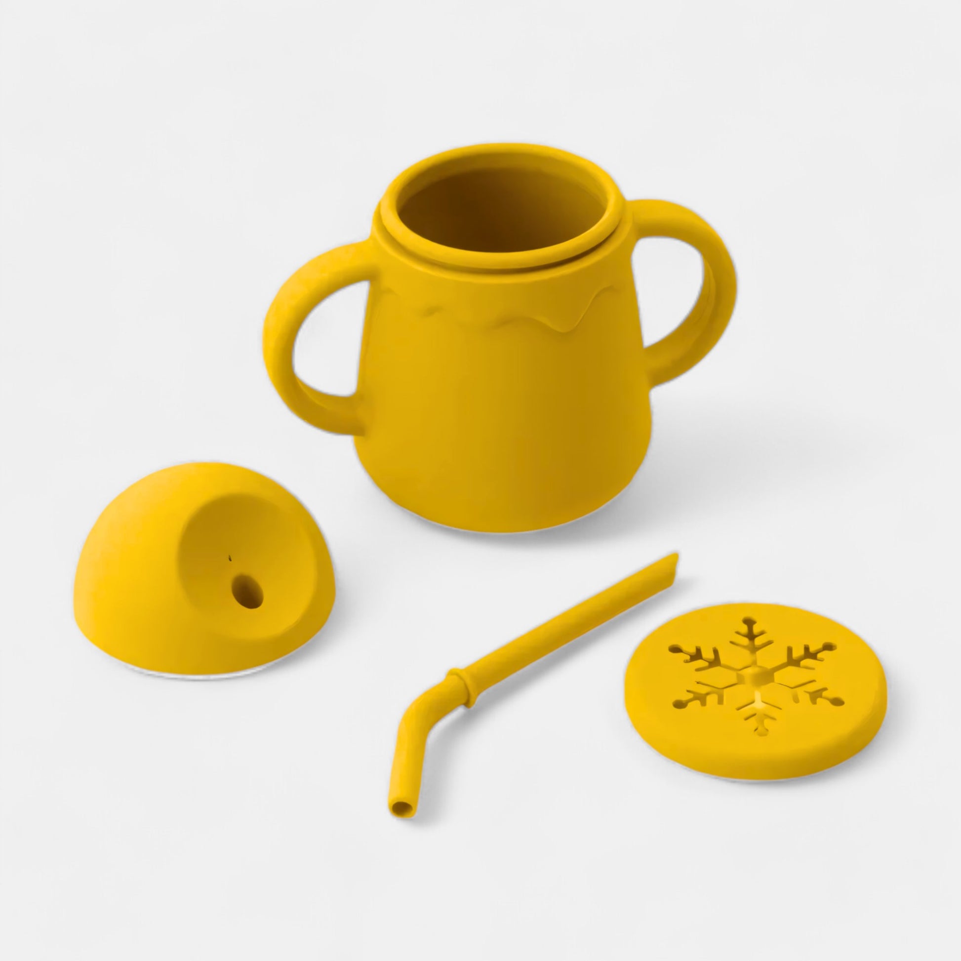 Sip & Snack Silicone Training Cup, Passion Fruit - Open Cup - Bambisserie
