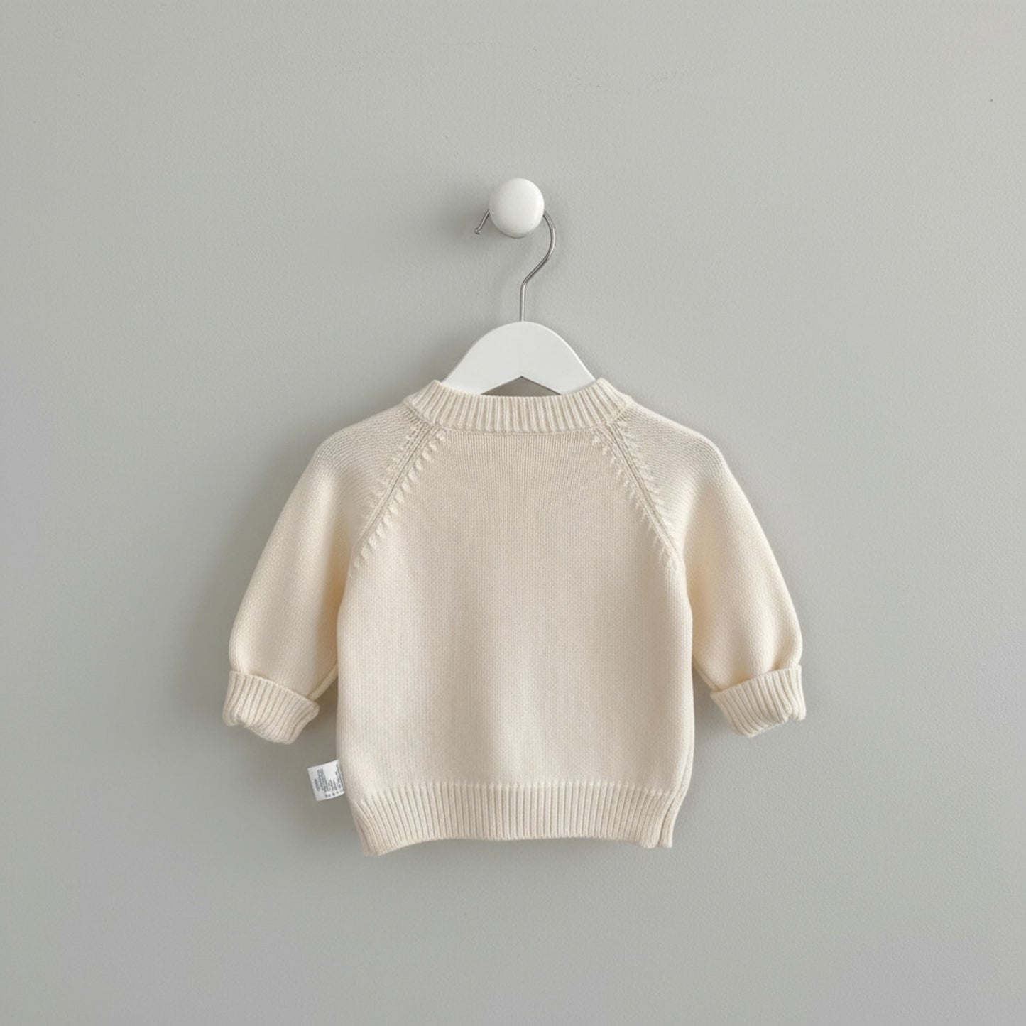 Sleepy Sheep Knit Sweater - Cream/Grey (3m-3yrs)