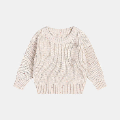Beige Confetti Knit Sweater (3m-5yrs)
