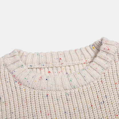 Beige Confetti Knit Sweater (3m-5yrs)