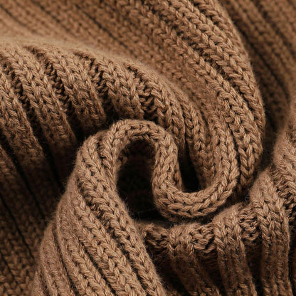 Soft Cotton Knit Baby Romper, Brown (0m-24m)