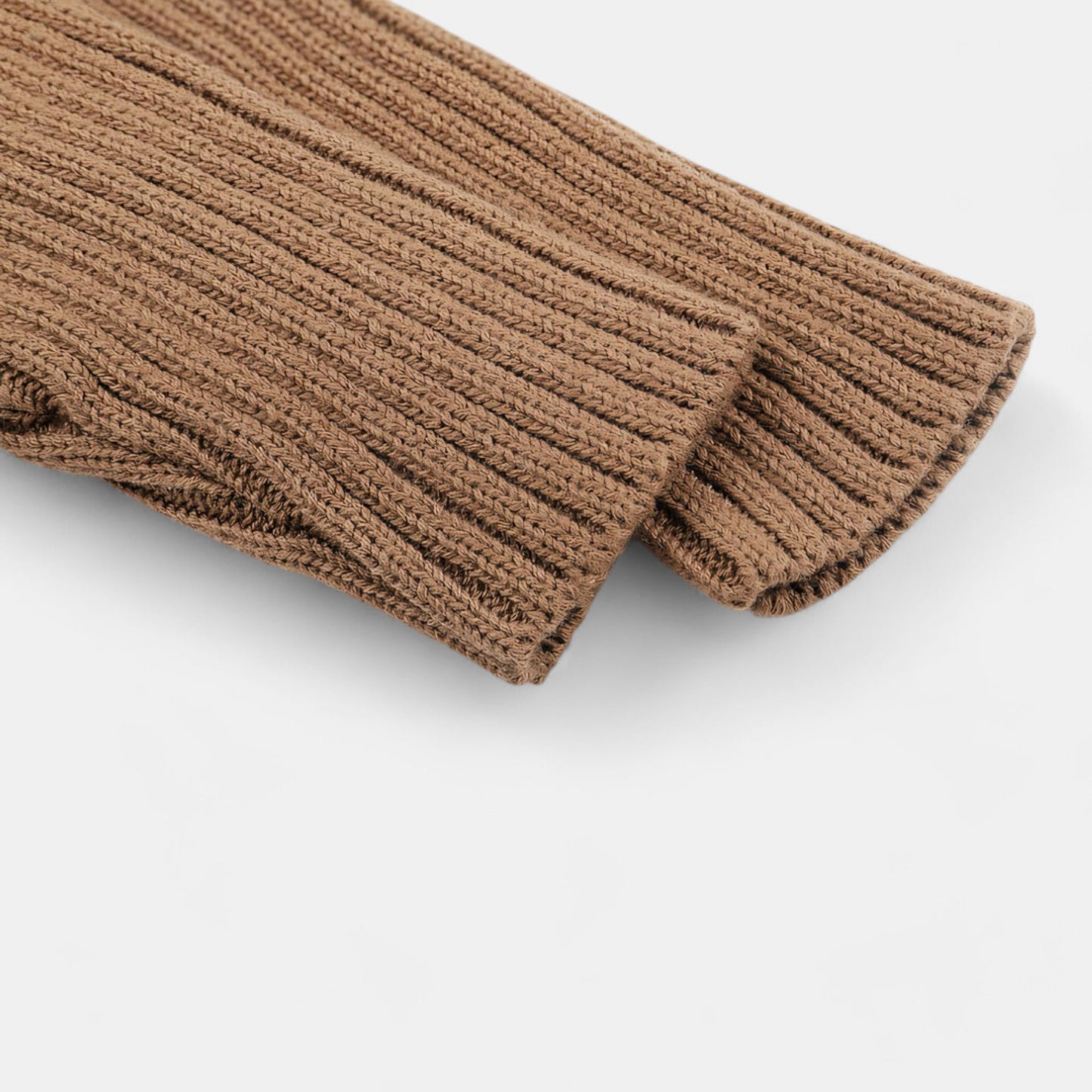 Soft Cotton Knit Baby Romper, Brown (0m-24m)