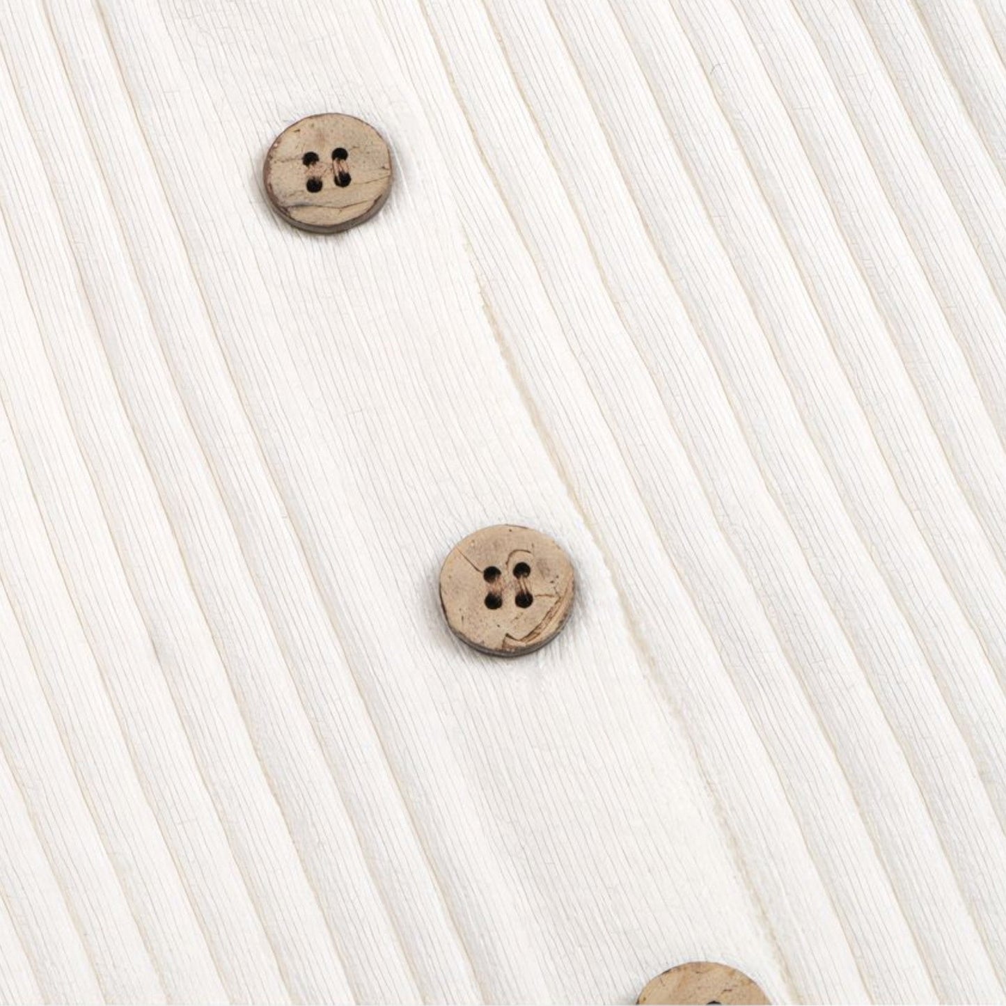 Soft Cotton Knit Baby Romper, White (0m-24m)