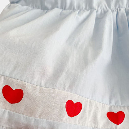 Sora Cotton Heart Romper Dress (3m-24m)